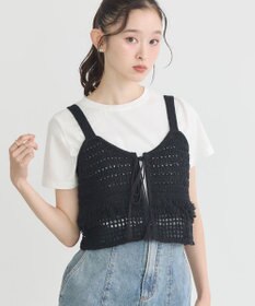 earth music&ecology フリンジニットビスチェ