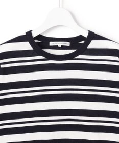 23区 L 【先行予約】プレミアムビオコットン クルーネック ボーダー ニット