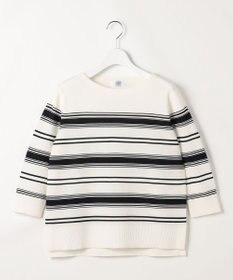 J.PRESS LADIES COTTON POLYESTER ボーダー ニット