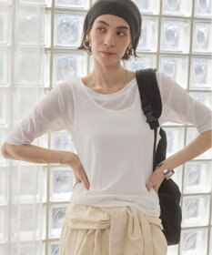 WEGO 【ANGIE VINTAGE】シアースラブレイヤードTシャツ
