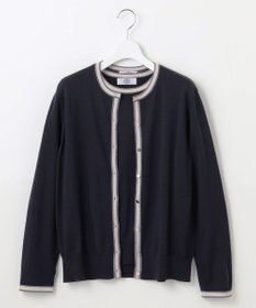 J.PRESS LADIES L 【洗える】トリムツイン ニット