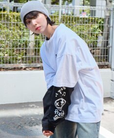 WEGO 【ユニセックス着用ITEM/2点SET】アクセ付きアンサンブルT（LS）