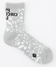 PW CIRCULUS 【MEN】【土踏まずをサポート】ロゴ ミドルソックス