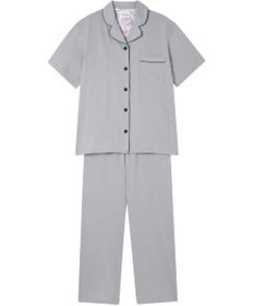 une nana cool 【綿100%】スビン天竺 半袖開襟パジャマ MADE WITH LIBERTY FABRIC
