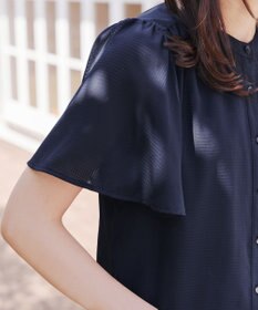 Tiaclasse 【セットアップ対応・洗える】シアーチェックブラウス