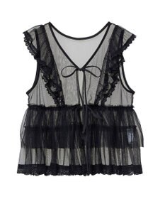 Green Parks ・ＥＬＥＮＣＡＲＥ　ＤＵＥ　チュールラッフルベスト