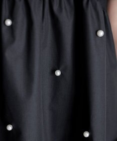 Tiaclasse L 【洗える】パール付きカットソードッキングブラウス