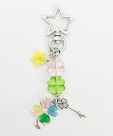 WEGO ビジュークローバービーズキーホルダー