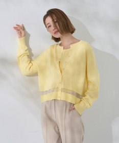 YECCA VECCA シアーMIXカーディガン