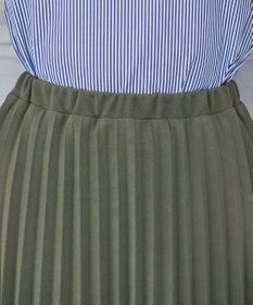 Tiaclasse 【ウエストゴム・洗える】カットソーアコーディオンプリーツスカート