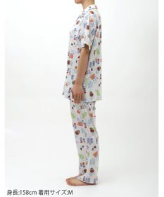 Wing ウイングスリープ パジャマ 5分袖 長ズボン 綿レーヨン天竺素材 レディース EP8024 ウイング／ワコール