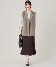 ANY SIS L 【洗える】プリーツスリーブ ブラウス