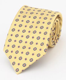 J.PRESS MEN 【VINTAGE JACQUARD COLLECTION】小紋ネクタイ イエロー系8