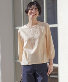 J.PRESS LADIES Jカミーチェストライプ クルーネック カットソー