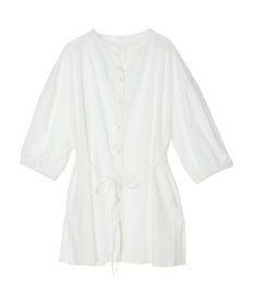 Green Parks スキッパーボリュームブラウスチュニック