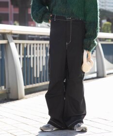 WEGO 【ユニセックス着用ITEM/SMLサイズ展開】ワイドカーゴパンツ