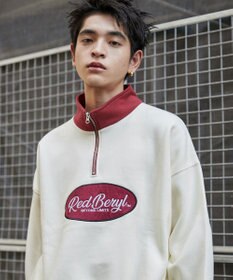 WEGO サークルロゴハーフジッププルオーバー