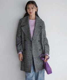 組曲 【加藤ローサさん着用】コットンカシミヤMIX ケーブル ニット