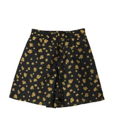 Green Parks タック入りジャガードキュロットパンツ