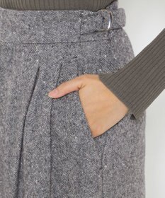 uncrave ネップツイード パンツ（uncrave WHITE）