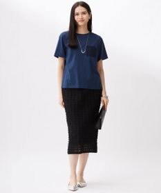 自由区 L 【セットアップ対応・洗える】シアーカットジャカード スカート