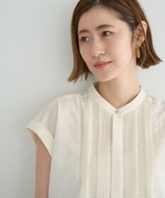 YECCA VECCA スモッキングピンタックシャツ