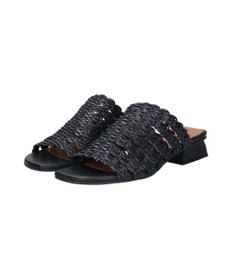 INTER-CHAUSSURES 【ANGEL ALARCON】ローヒールラフィアサンダル