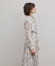 GRACE CONTINENTAL 【オンラインストア・梅田阪急店限定】フラワープリントプリーツワンピース