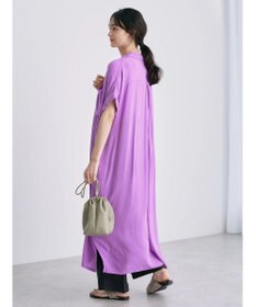 AMERICAN HOLIC 楊柳Ｗポケット開襟ワンピース