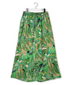 J.PRESS YORK STREET 【WOMEN】プリントリラックスワイドパンツ