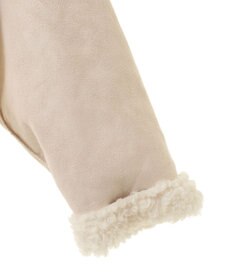 earth music&ecology リバーシブルフェイクムートンショートブルゾン