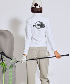 PW CIRCULUS 【吸水速乾 / UV遮蔽率99.9% UVカット / ストレッチ】【WOMEN】アニマルグラフィックロングスリーブモックT ゴルフウェア レディース