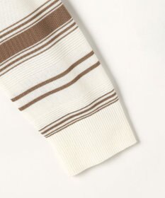 J.PRESS LADIES COTTON POLYESTER ボーダー ニット