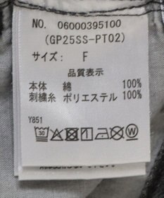 Green Parks ・ＤＯＵＢＬＥ　ＦＬＡＧＳ　サイドリボン刺繍デニ