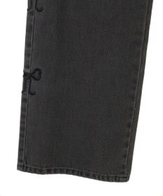 Green Parks ・ＤＯＵＢＬＥ　ＦＬＡＧＳ　サイドリボン刺繍デニ