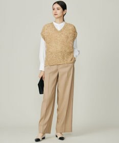 自由区 S 【カタログ掲載】ウールライクストレッチワイド パンツ