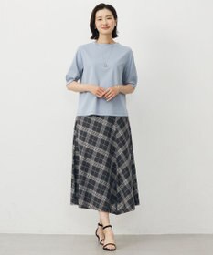 J.PRESS LADIES S 【洗える・抗菌防臭・接触冷感・吸水速乾】ドライポンチ モックネック カットソー