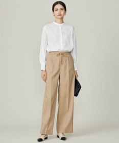 自由区 S 【カタログ掲載】ウールライクストレッチワイド パンツ