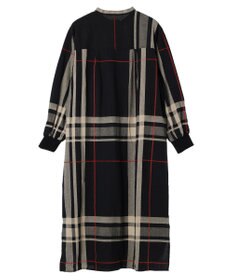 CRAFT STANDARD BOUTIQUE 先染めチェック（大）バンドカラー袖ＲＩＢ　ＯＰ