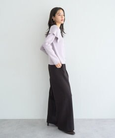 YECCA VECCA 2wayオフショルカラーカーディガン