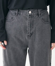 Green Parks ・ＤＯＵＢＬＥ　ＦＬＡＧＳ　サイドリボン刺繍デニ