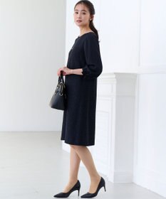 組曲 【KUMIKYOKU NAVY】ラメループモールツイード ワンピース