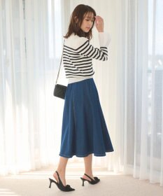 Feroux 【洗える】袖フレアニット プルオーバー