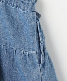 ANY KIDS ティアード デニムジャンパースカート