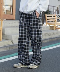 WEGO 【ウエストゴム/MLサイズ展開】イージーワイドカーゴスラックス