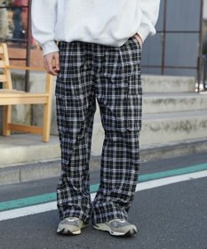 WEGO 【ウエストゴム/MLサイズ展開】イージーワイドカーゴスラックス