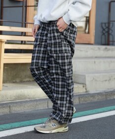 WEGO 【ウエストゴム/MLサイズ展開】イージーワイドカーゴスラックス