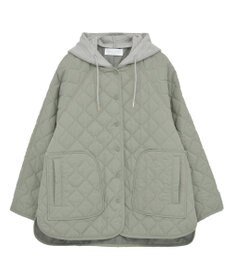 Green Parks ２ＷＡＹニットフードキルティングブルゾン