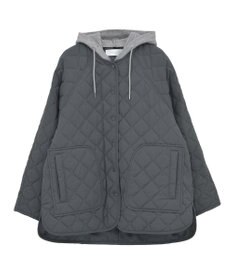 Green Parks ２ＷＡＹニットフードキルティングブルゾン