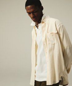 J.PRESS MEN 【J.PRESS ORIGINALS】【UNISEX】Cotton Silk Yarn Dyed Twill B.D. Shirts / Baggy-Fit